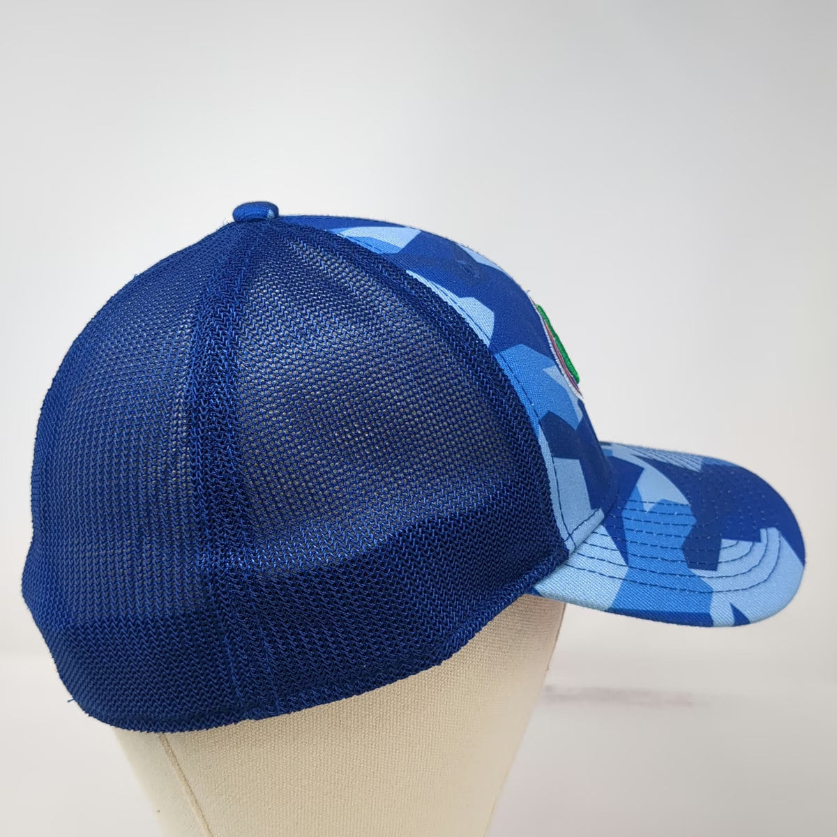 Florida Gators NCAA New Era 39THIRTY Cap Blue L Camo Mesh Stretch Geometric Hat