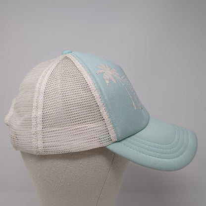 East Coast Snapback Trucker Hat Blue One Size Mesh Back Billabong