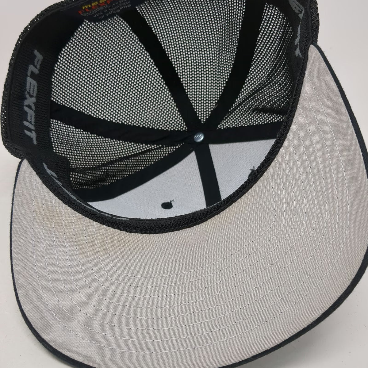 Own Boss Supply Co Baseball Cap Black OSFM Leather American Flag Patch Mesh Hat