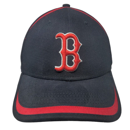 New Era Men's Strapback Hat Blue Embroidered Boston Red Sox Logo 9Forty Logo