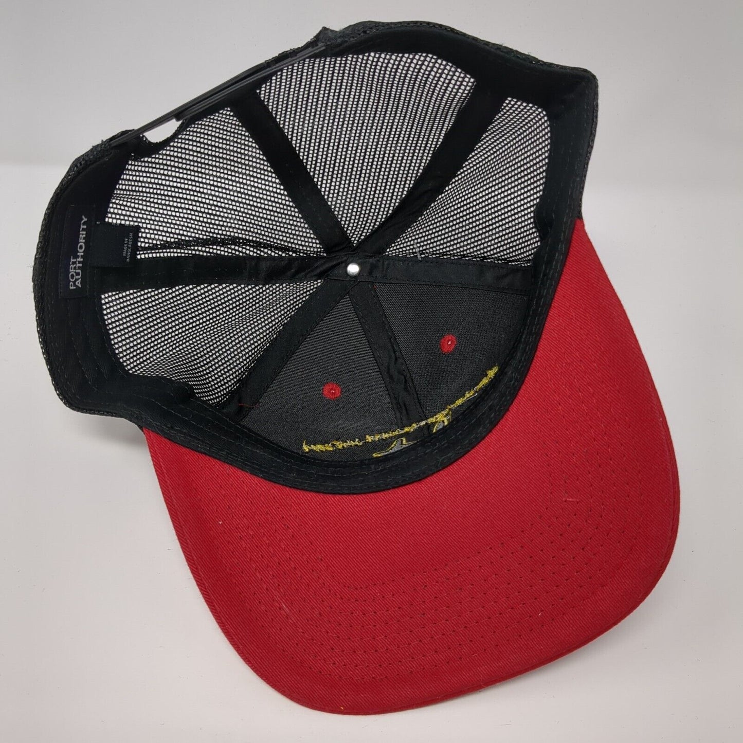 Holland Fam-Jam Sonoma County Snapback Trucker Hat Red OSFA Mesh Back