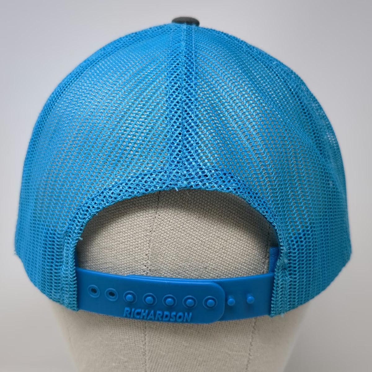 Richardson Trucker Hat Gray Blue One Size Nichols CPA Mesh Back Snapback Hat