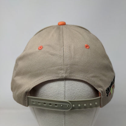 San Diego Zoo Colorful Lion Snapback Hat Tan One Size Embroidered