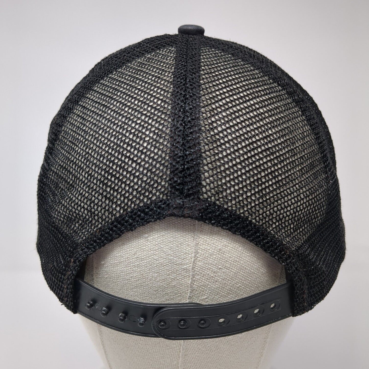 Cross Wrench Snapback Mesh Back Trucker Hat Black One Size Adjustable