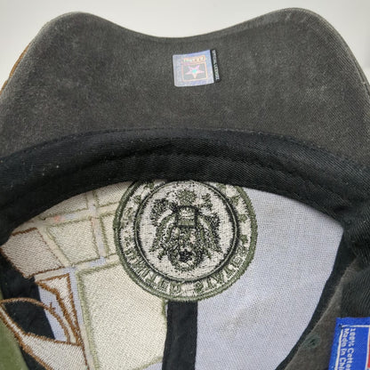 Eagle Crest US Army Gray Green Baseball Cap One Size Embroidered Globe Flag Hat