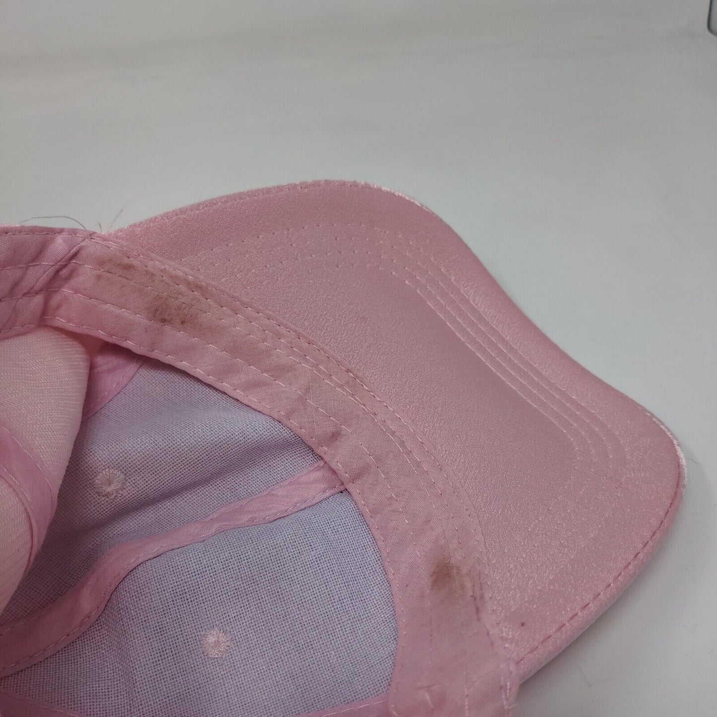 Unbranded Slideback Hat Pink One Size Adjustable Solid Blank 6 Panel