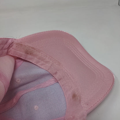 Unbranded Slideback Hat Pink One Size Adjustable Solid Blank 6 Panel