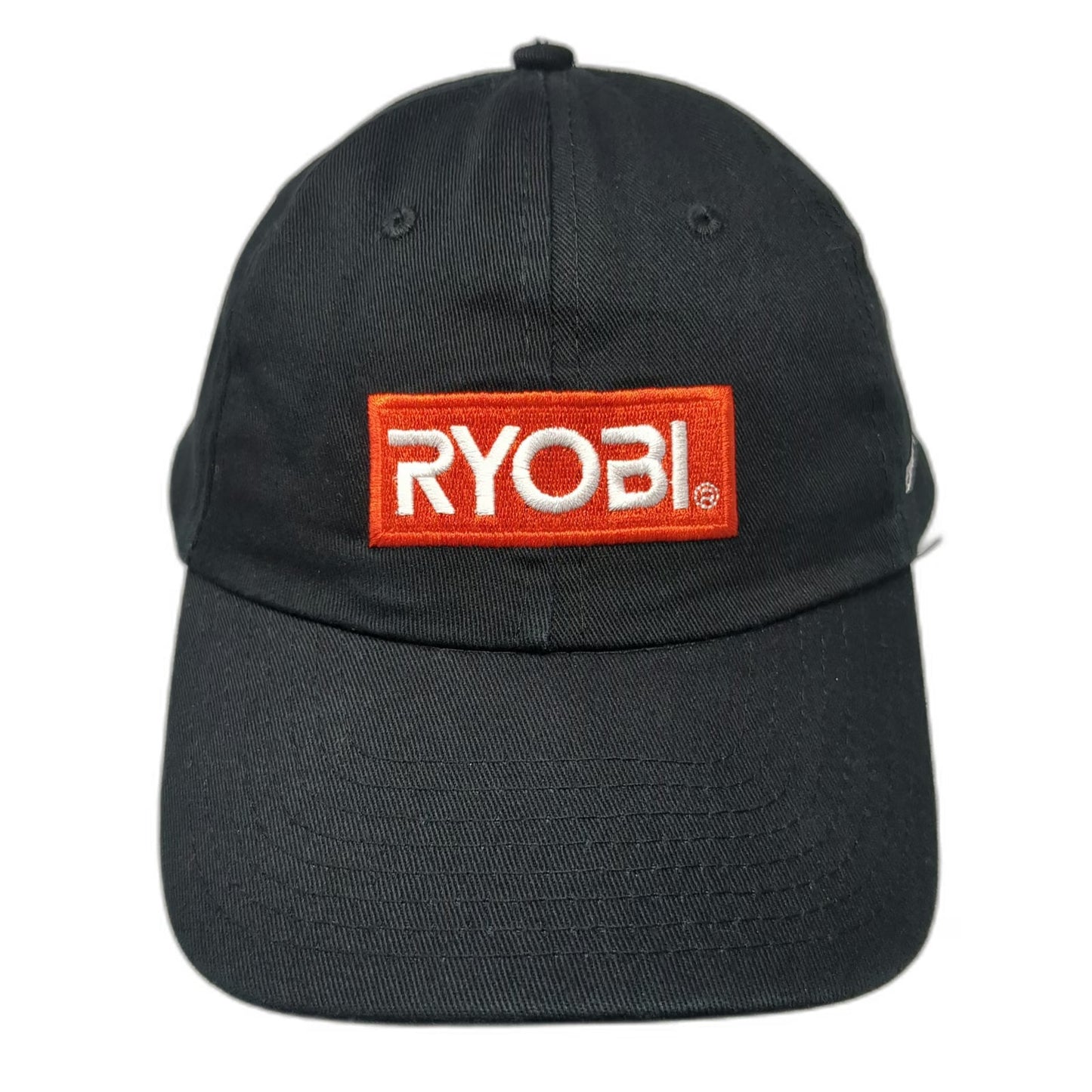 Ryobi Baseball Cap Black One Size Home Depot Embroidered Logo Strapback Hat Work