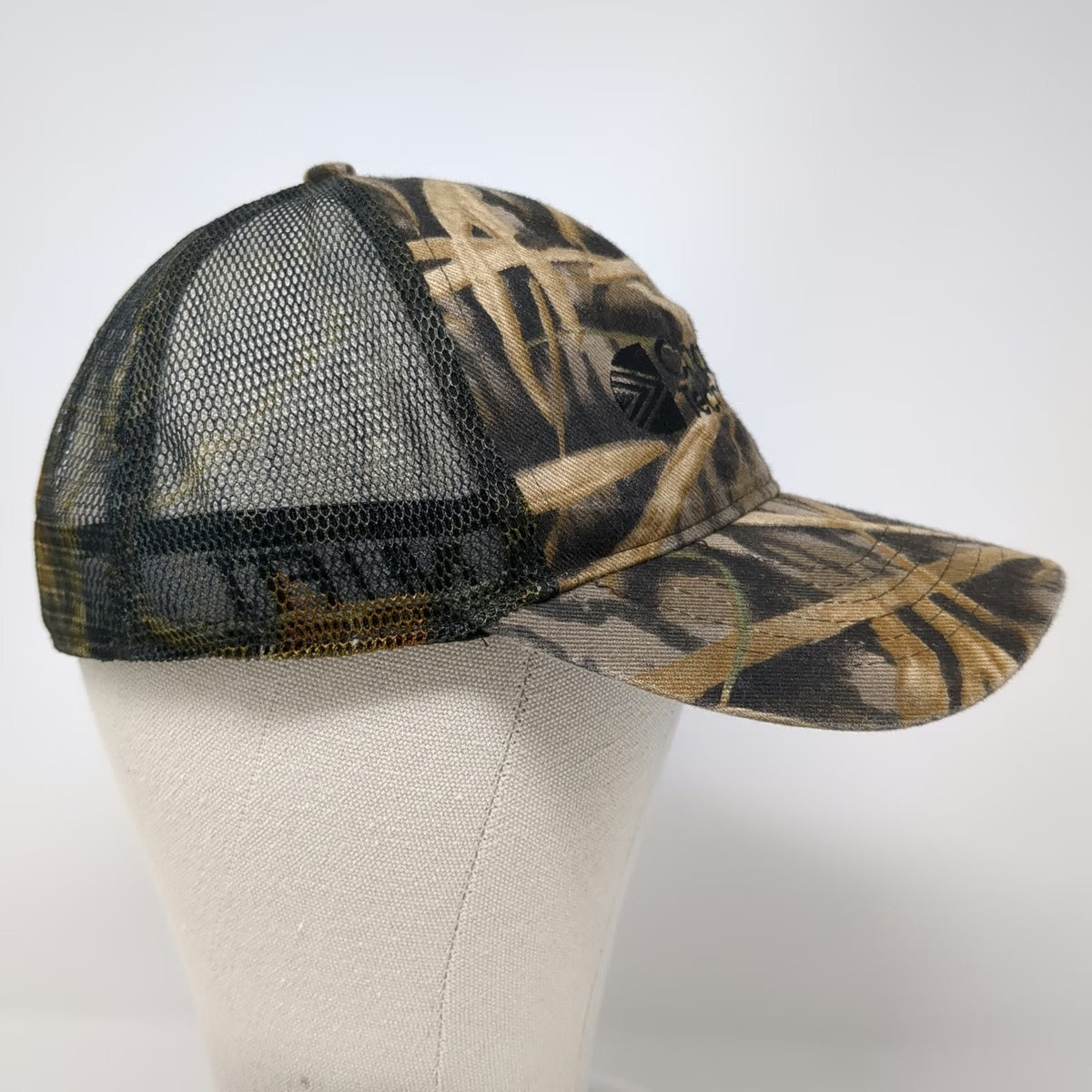 Mossy Oak Champion Technologies Baseball Cap Brown OSFM Mesh Camo Stretch Fit