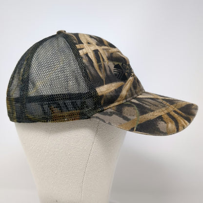 Mossy Oak Champion Technologies Baseball Cap Brown OSFM Mesh Camo Stretch Fit
