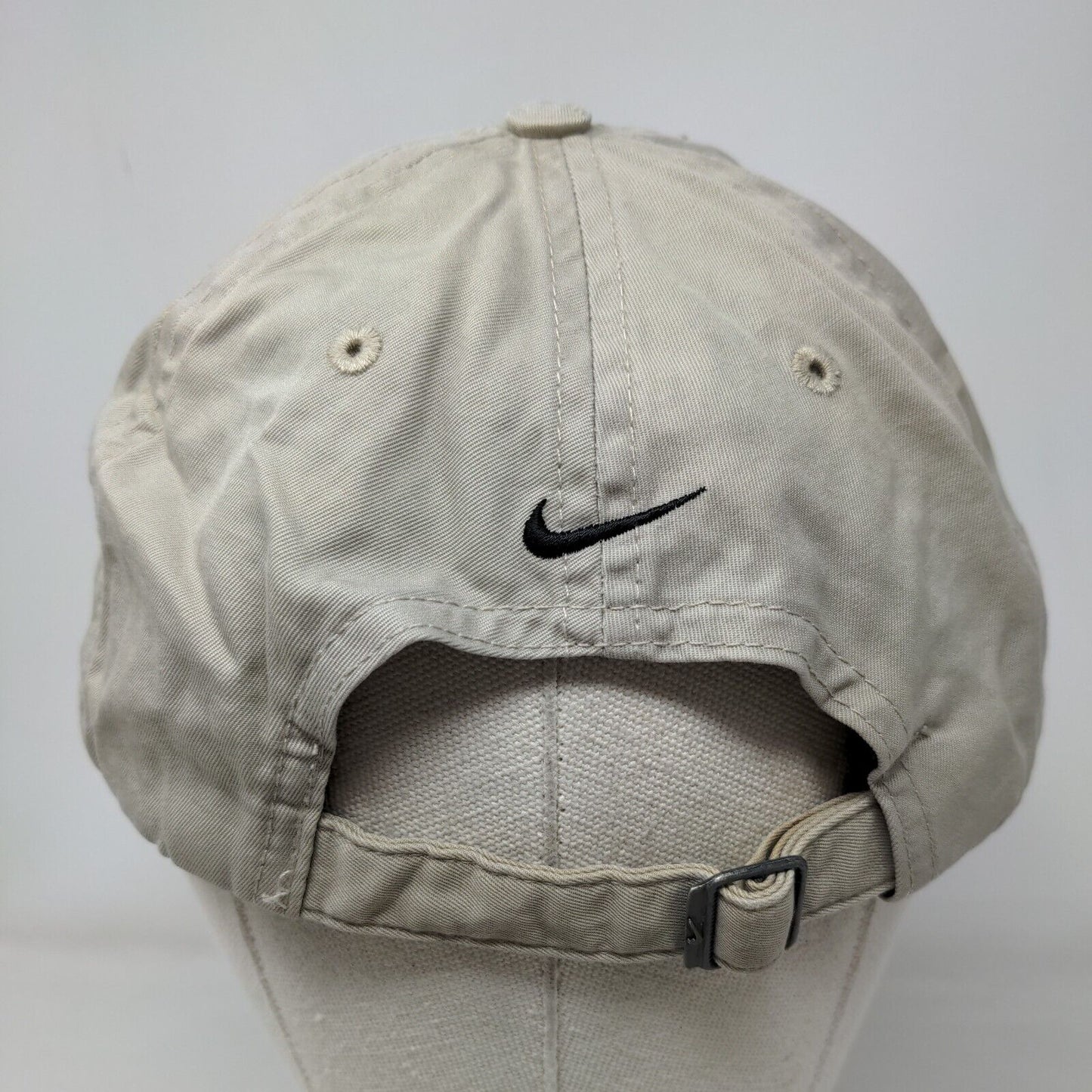 Nike Golf Slideback Hat Tan OSFA Embroidered Adjustable Vent Holes