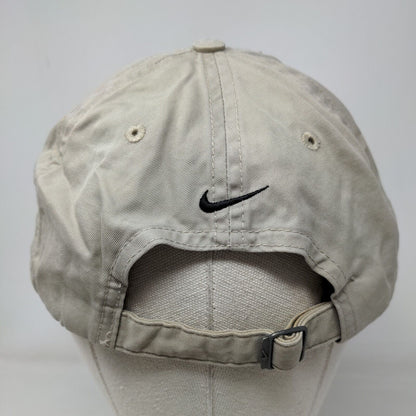 Nike Golf Slideback Hat Tan OSFA Embroidered Adjustable Vent Holes