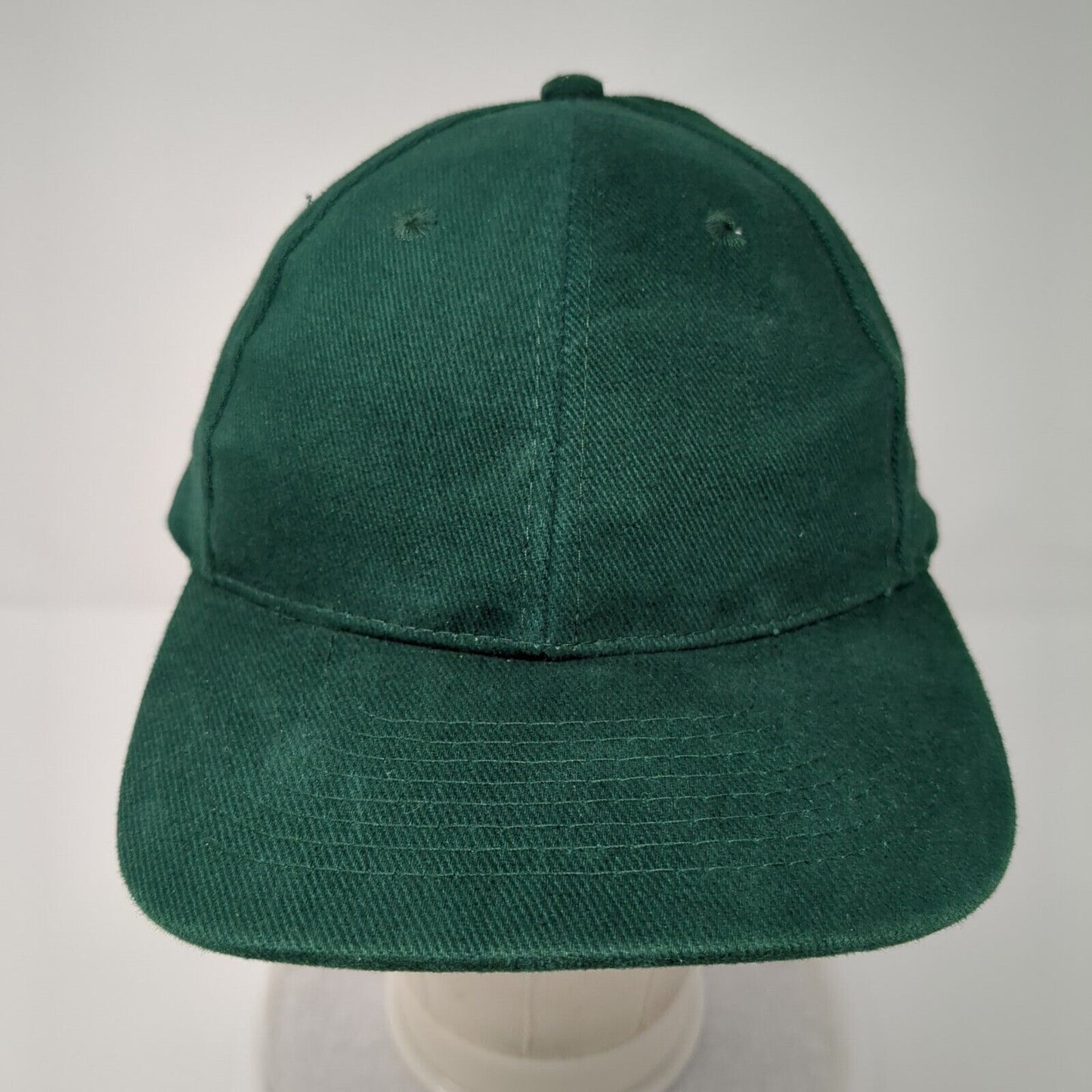 Otto Slideback Hat Green OSFM Adjustable Vented Holes 6 Panel Blank Cotton