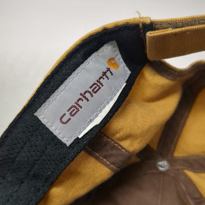Carhartt Baseball Cap Brown One Size Canvas Patch Logo Embroidered Strapback Hat