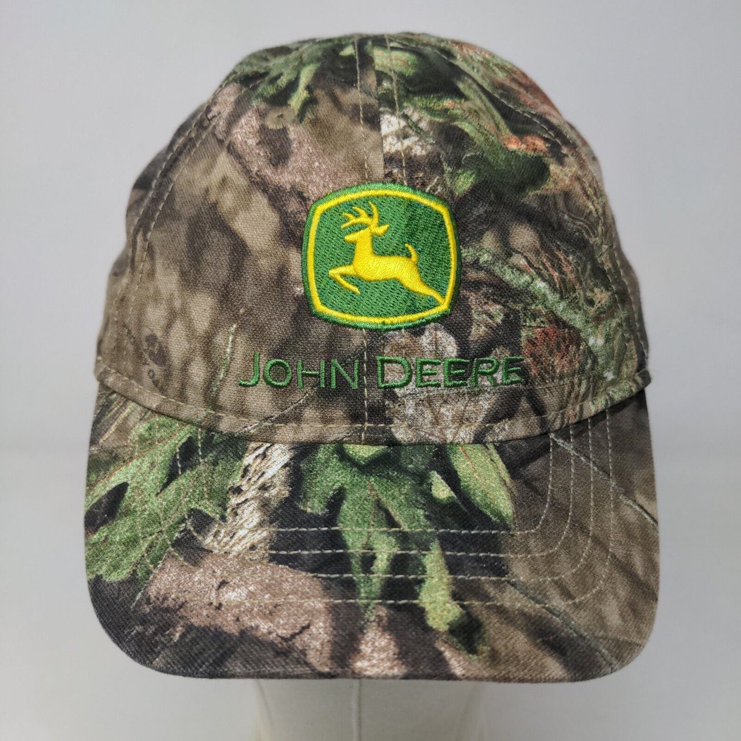 John Deere Boys Toddler Stretchy Hat Camo Size OS Embroidered Logo Cotton Blend