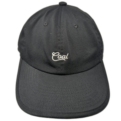 Coal Baseball Cap Black One Size Unstructured Slideback Script Logo Hat