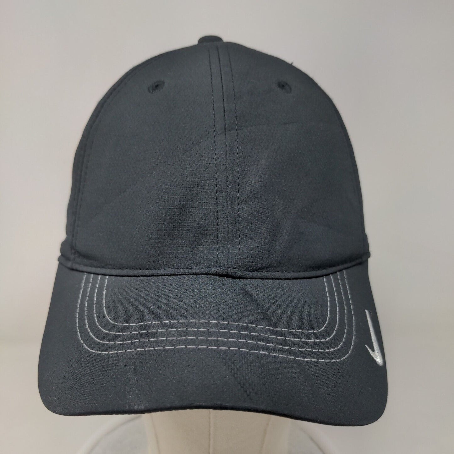 Nike Golf Swoosh Snapback Hat Black OSFM Embroidered Outdoor