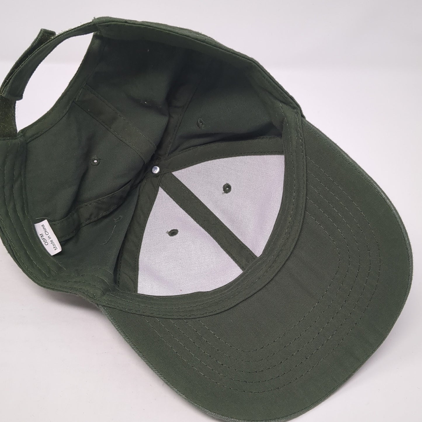 Unbranded Strapback Hat Green One Size Adjustable Solid Blank Outdoor
