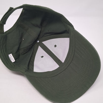 Unbranded Strapback Hat Green One Size Adjustable Solid Blank Outdoor