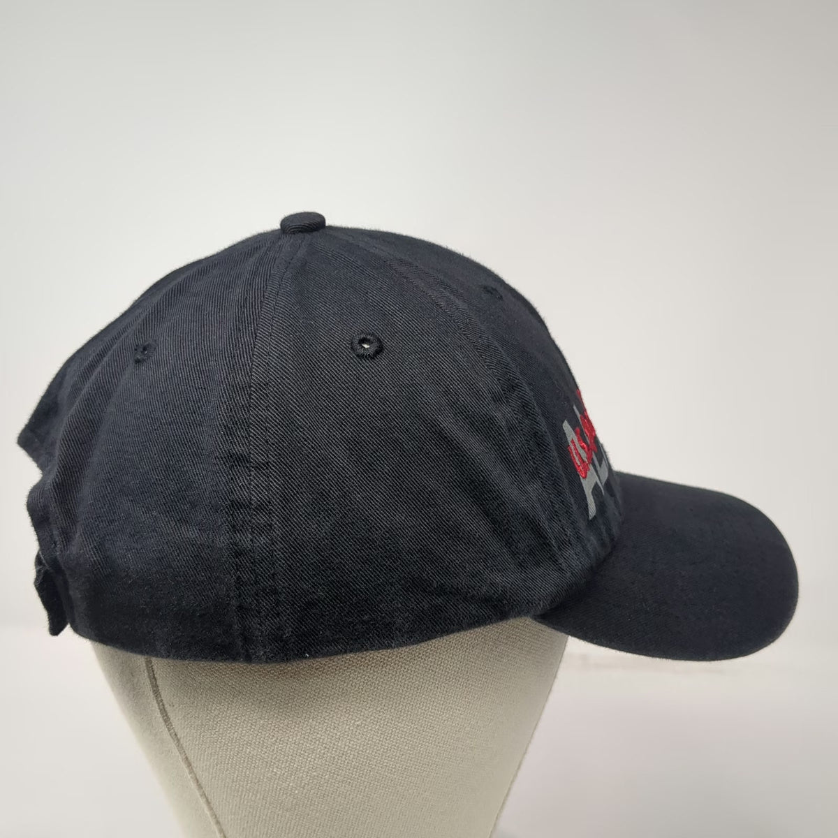 U.S. Space & Rocket Center Black One Size Baseball Cap Hat NASA Alabama Museum