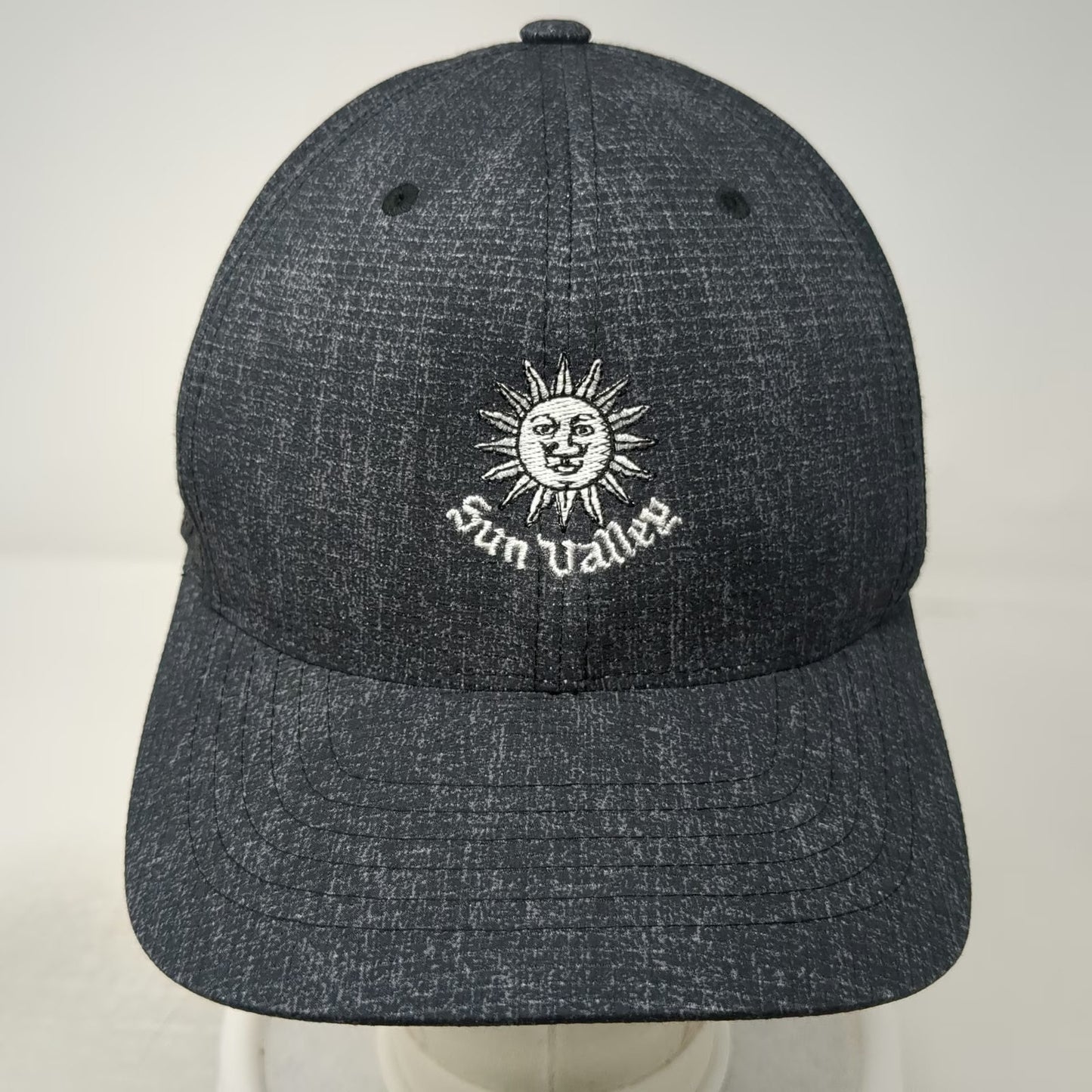 Adidas Snapback Gray Hat One Size Sun Valley Idaho Resort Golf Sun Face Logo