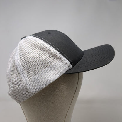 The Classics Yupoong Snapback Trucker Hat Gray OS Adjustable Mesh Back Blank