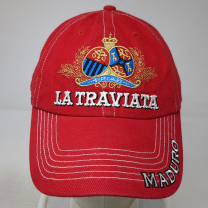 M.E.R.C.H. CAO La Traviata Maduro Red Baseball Cap One Size Strapback Crest Logo