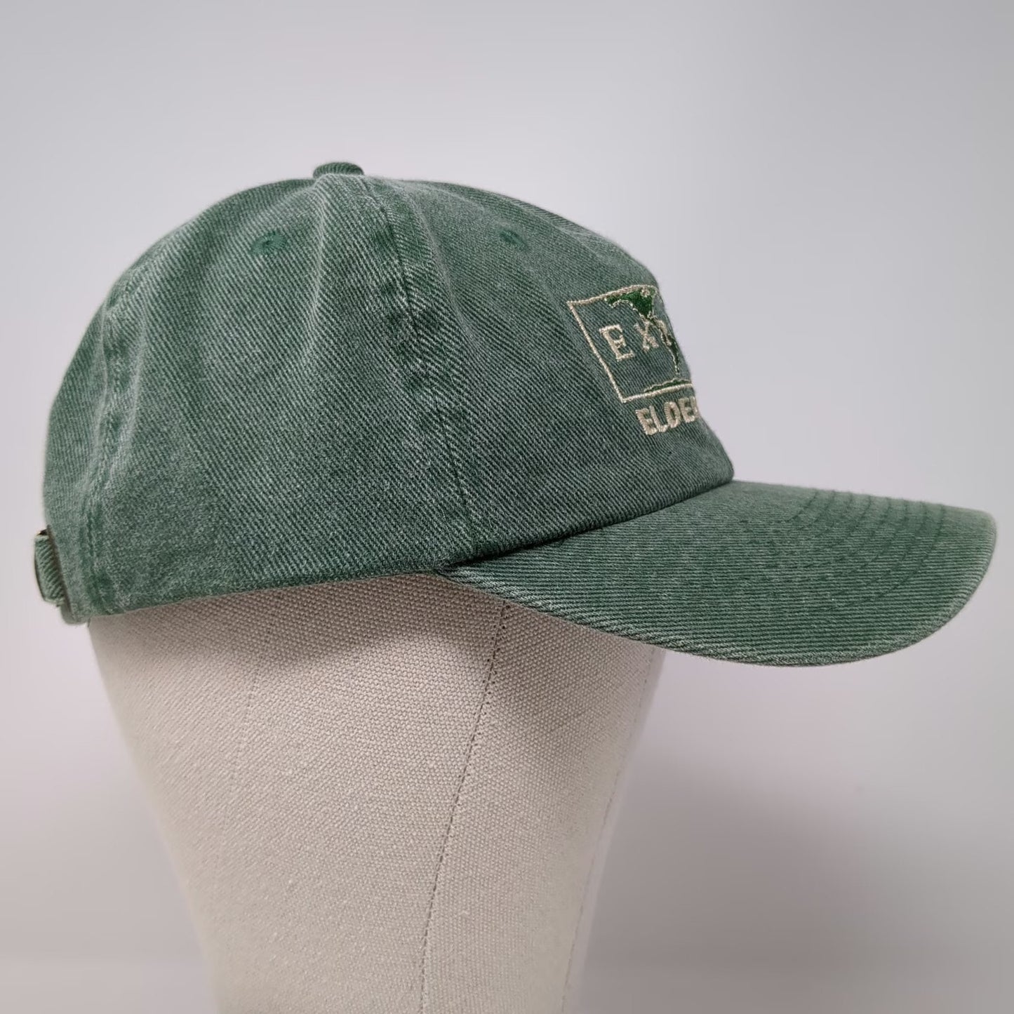 Fahrenheit Baseball Cap Green One Size Elderhostel Explore World Map Cotton Hat