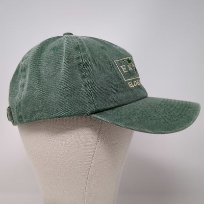 Fahrenheit Baseball Cap Green One Size Elderhostel Explore World Map Cotton Hat