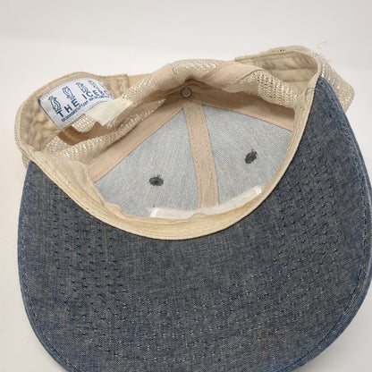 The Icebox Trucker Hat Blue One Size Jamba Denim Mesh Back Snapback Logo Hat