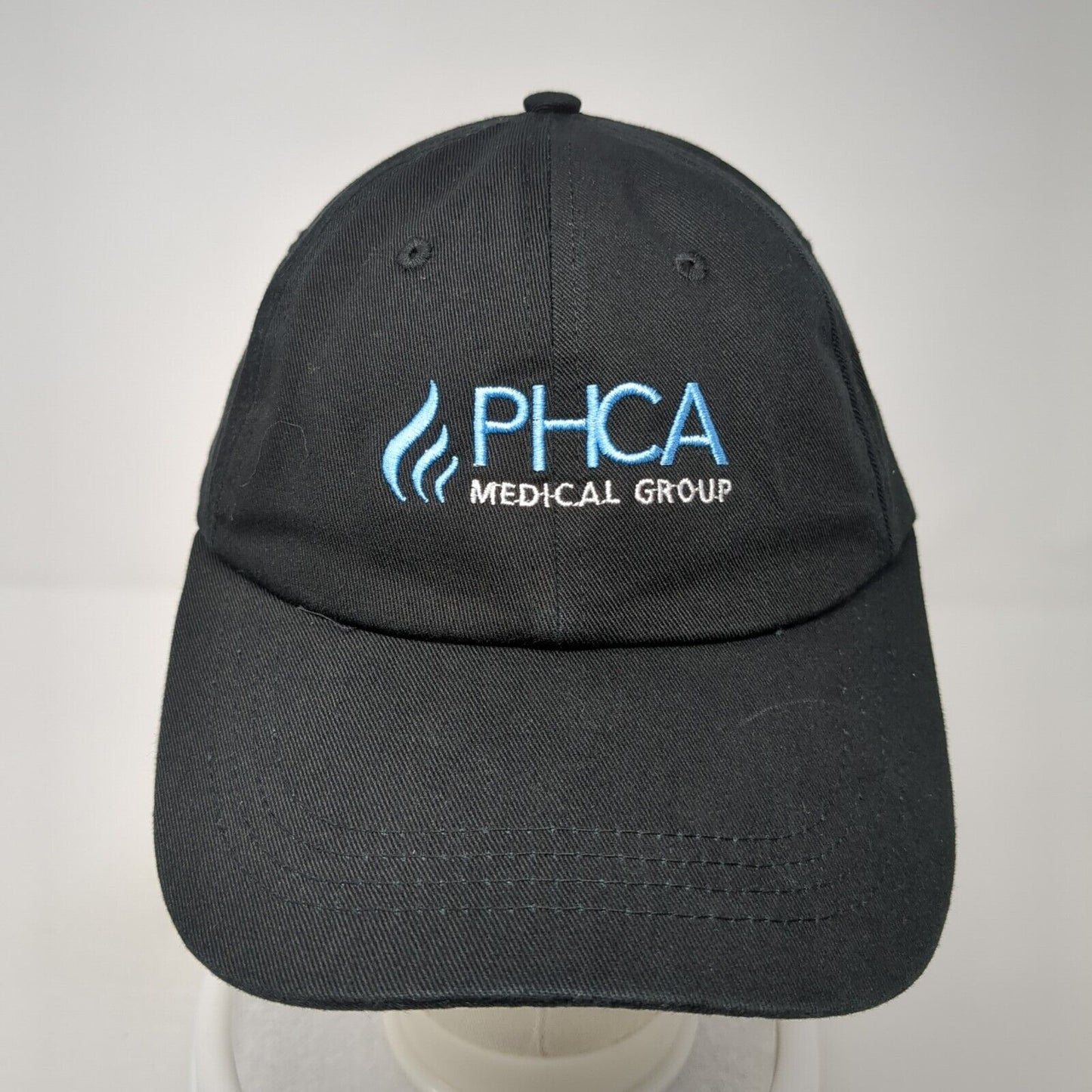 PHCA Medical Group Slideback Baseball Cap Black One Size Adjustable Embroidered