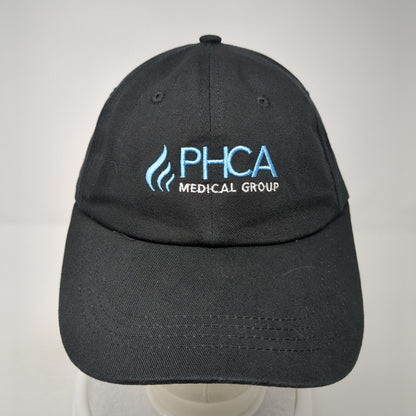 PHCA Medical Group Slideback Baseball Cap Black One Size Adjustable Embroidered