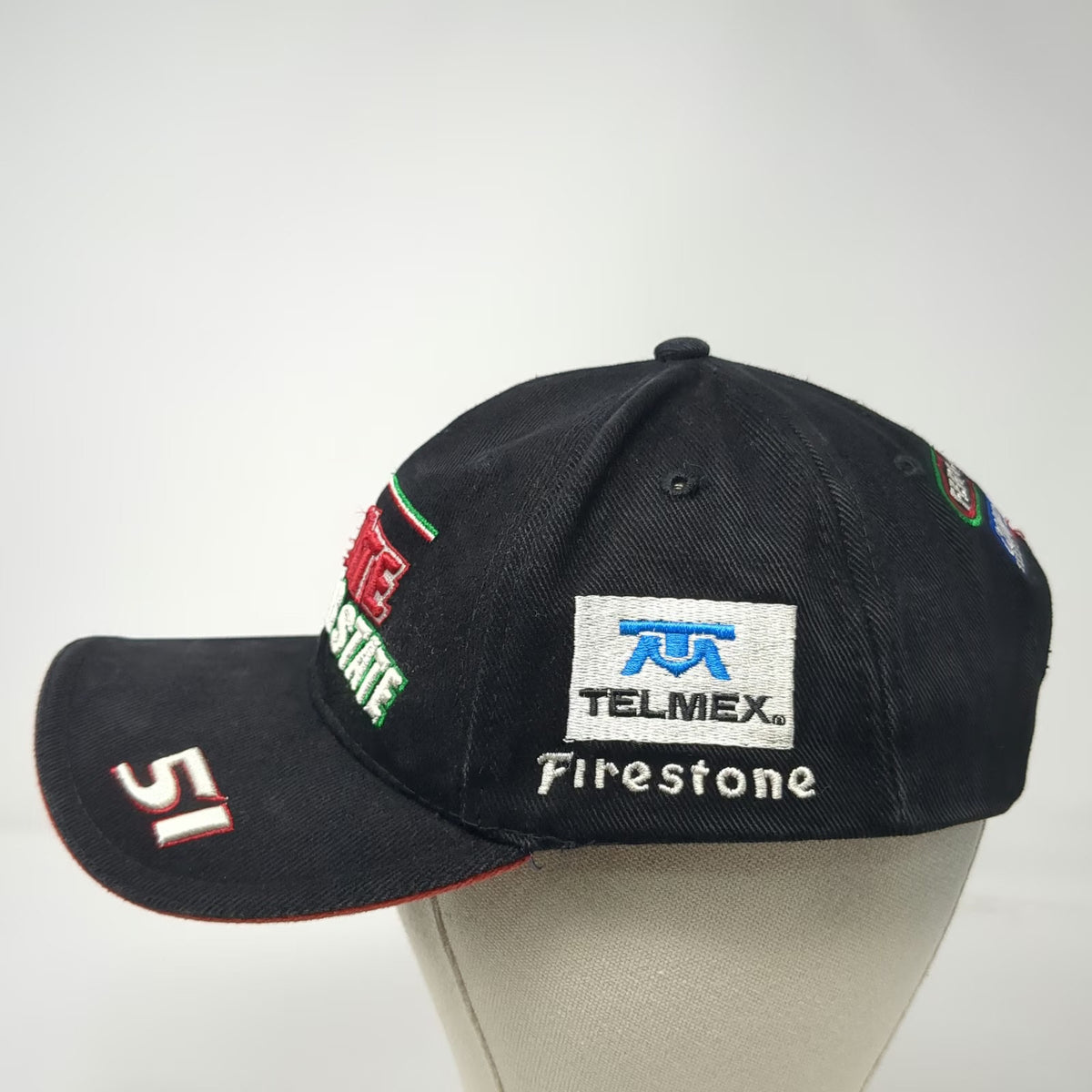 Fernandez Racing Baseball Cap Black One Size Tecate Quaker State 51 Telmex Hat