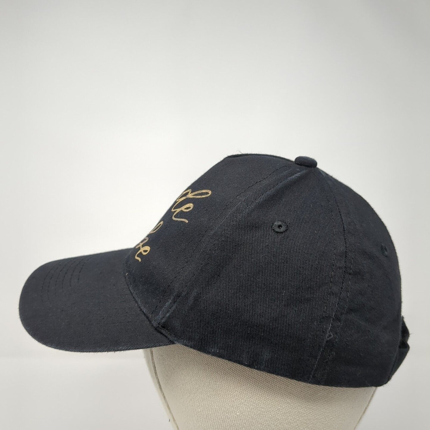 Bride Tribe Strapback Hat Black One Size Adjustable Vented Holes 6 Panel