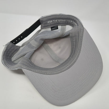 Saaka Snapback Trucker Hat Gray One Size Adjustable Embroidered Mesh Back