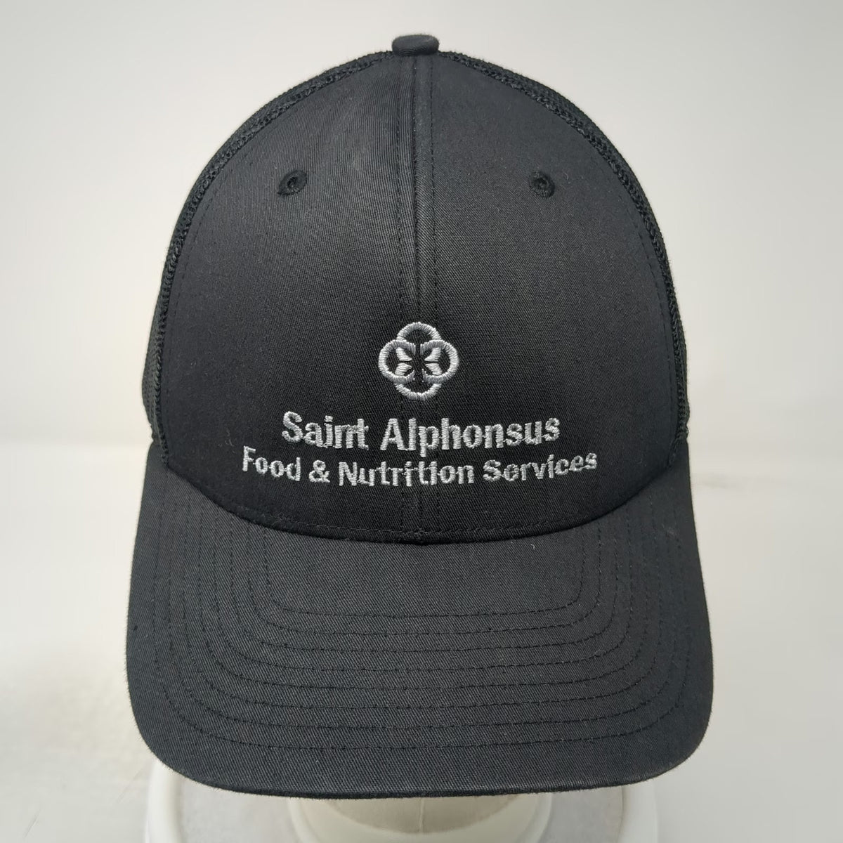 Richardson Trucker Hat Black One Size Snapback Saint Alphonsus Food Nutrition