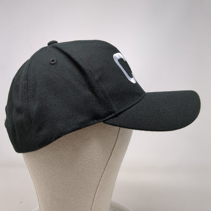 CE Snapback Hat Black OSFM Adjustable Embroidered Solid 6 Panel Otto