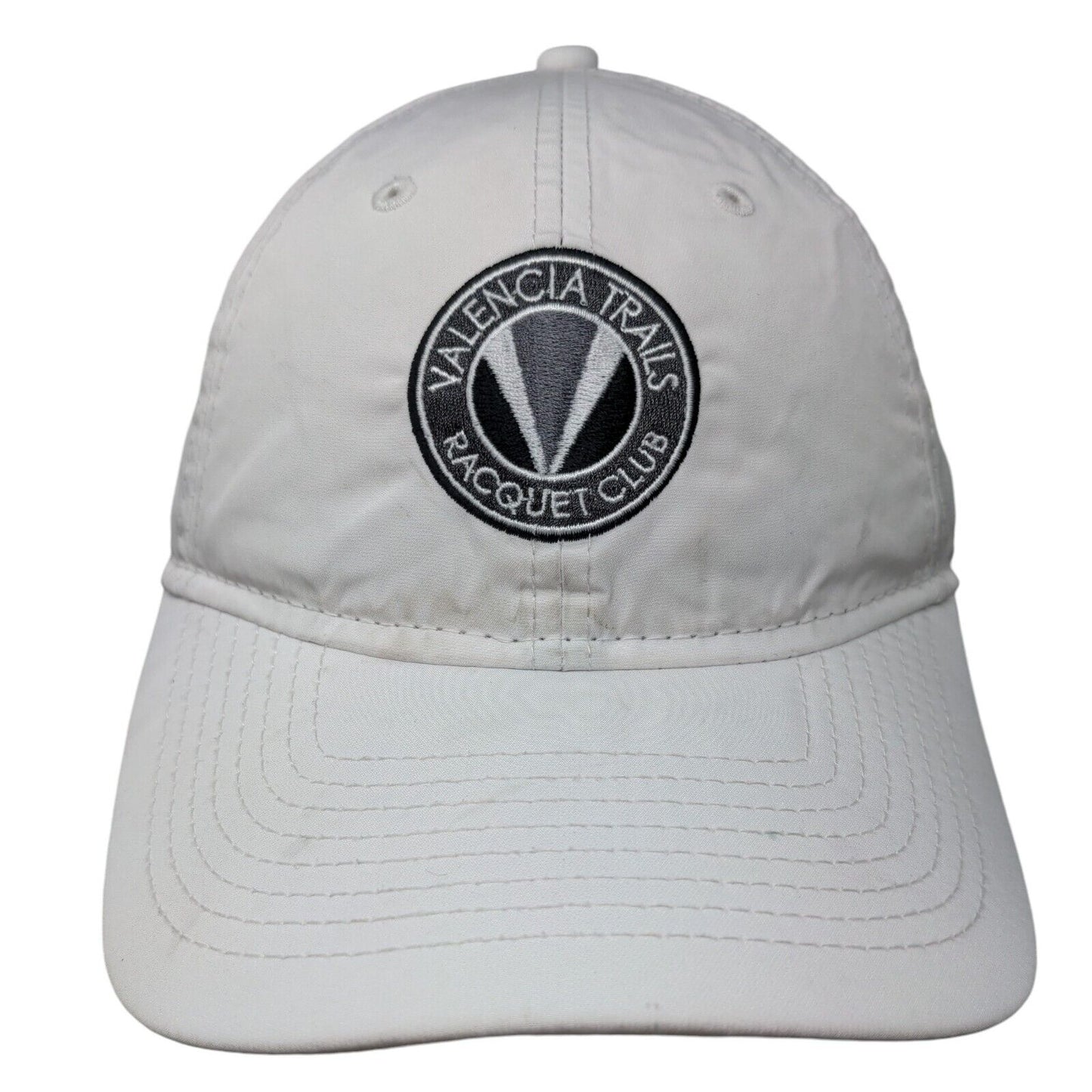 Valencia Trails Racquet Club Srapback Hat White OSFM Adjustable 6 Panel New Era