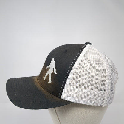 Bigfoot Sasquatch Snapback Trucker Hat Black One Size Mesh Back Yupoong