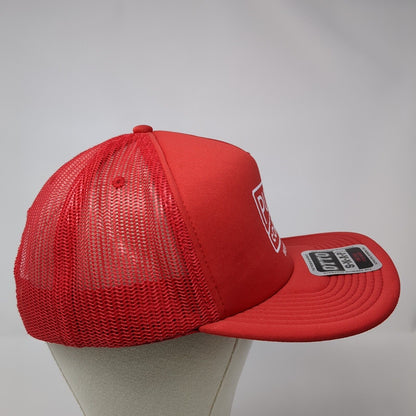 Public Coast Brewing Co. Snapback Trucker Hat Red One Size Mesh Back Otto