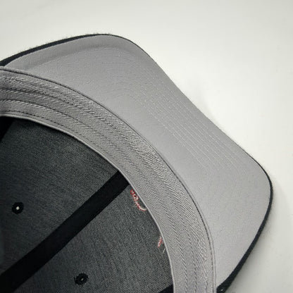 Richardson Baseball Cap Black XL DentTEC Flexfit Stretch Fit Hat Acrylic Wool