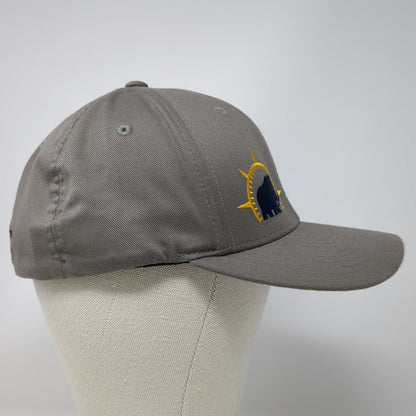 Flexfit Baseball Cap Gray XL Mammoth North Solar Embroidered Structured hat