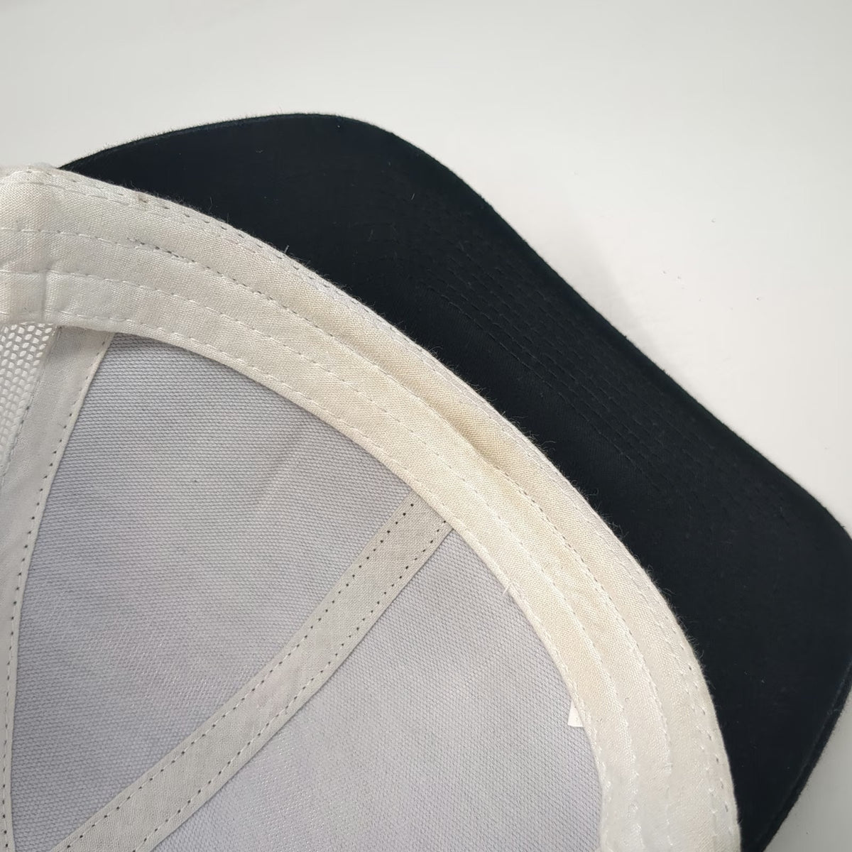 Pacific Headwear Trucker Hat Black White One Size Mesh Back Snapback Rope Patch