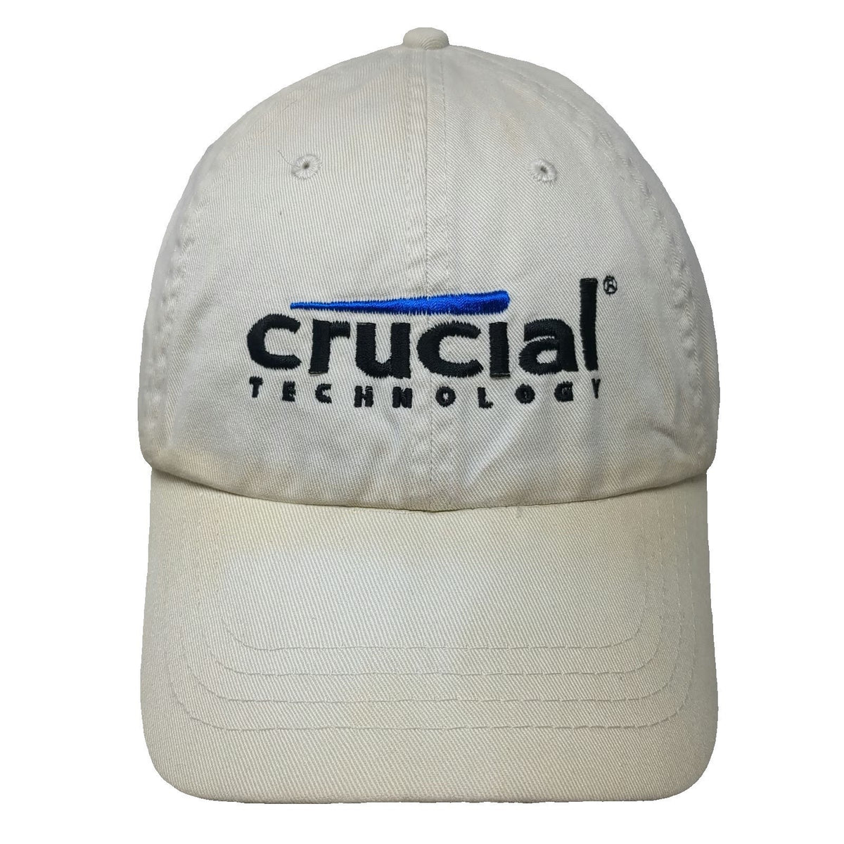 Toppers Crucial Technology Baseball Cap Beige Black Blue One Size Slideback Hat