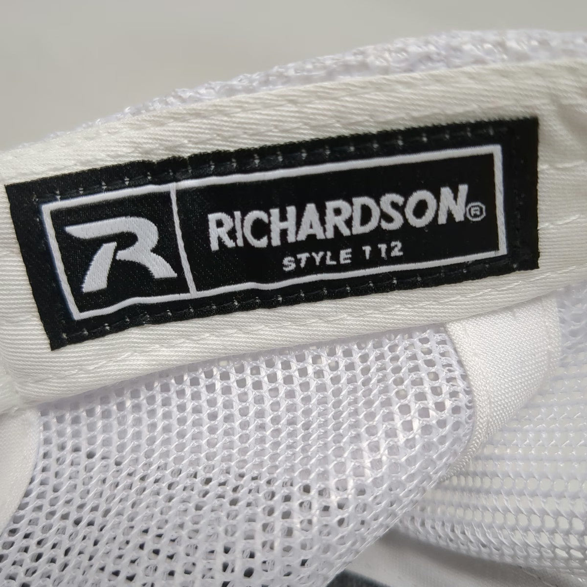 Richardson 112 Trucker Hat Black White One Size Snapback Mesh Shamrock PMB Logo
