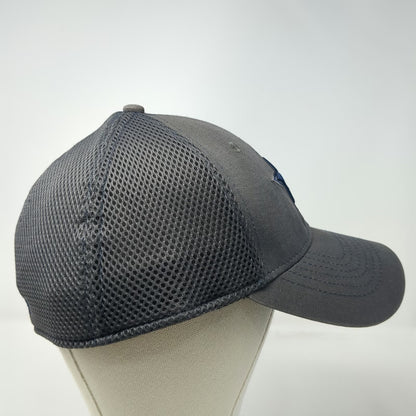 New Era NFL Dallas Cowboys Hat Cap Gray L Mesh Stretch Fit Star Logo Blue Brim