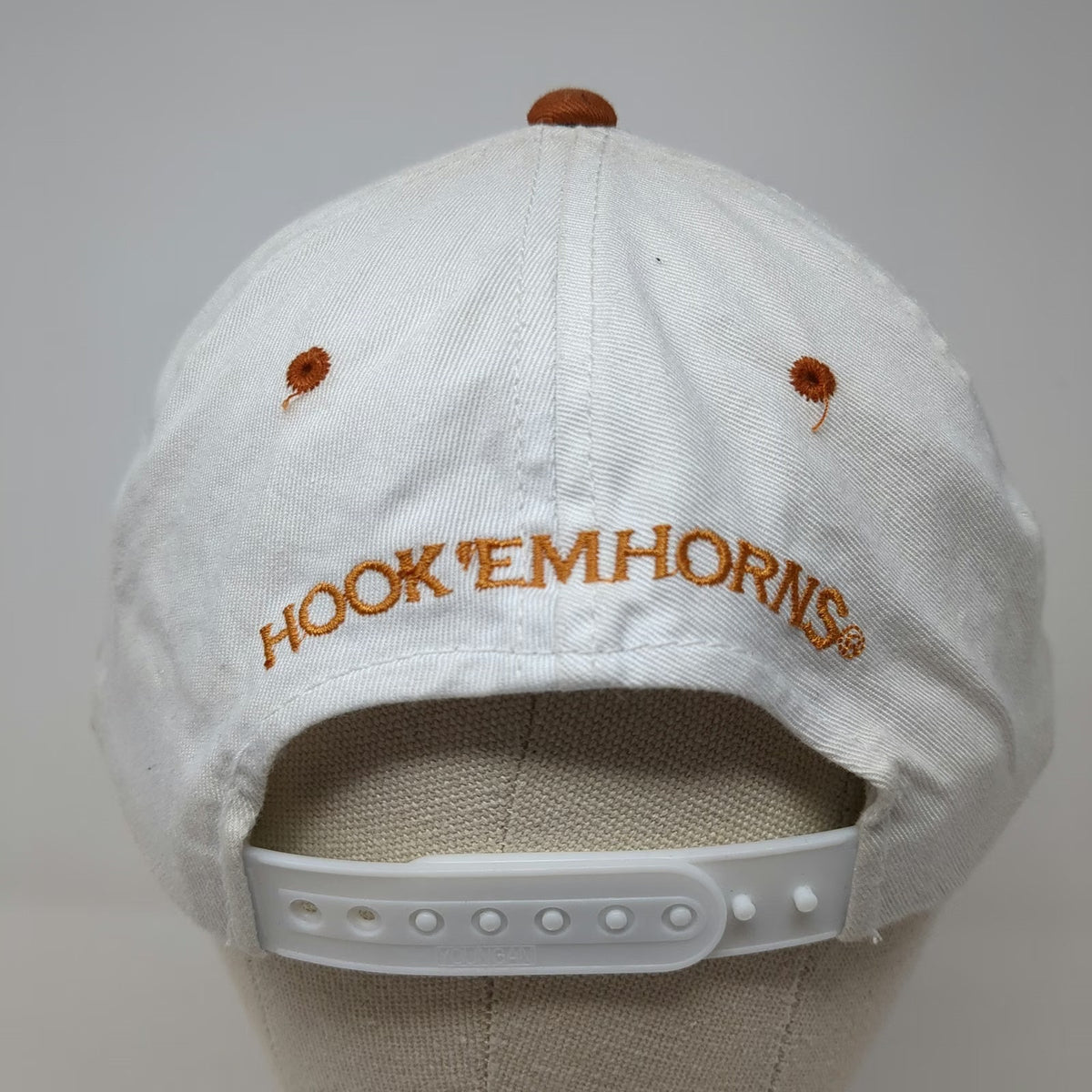 Texas Longhorns NCAA Signatures Cap White Orange One Size Snapback Hook em Horns