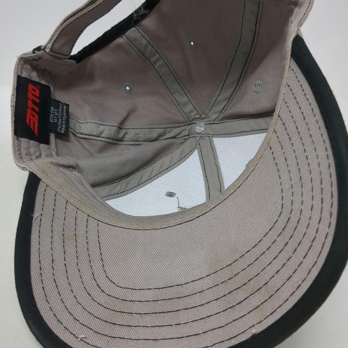 OTTO Gray Baseball Cap One Size Betaseed Sugar Beet Patch Strapback Cotton Hat
