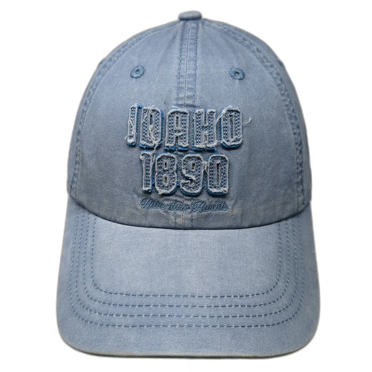 Robin Ruth Baseball Cap Blue One Size Idaho 1890 Adventure Awaits Strapback Hat