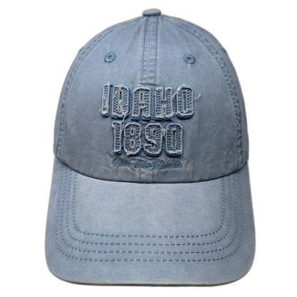 Robin Ruth Baseball Cap Blue One Size Idaho 1890 Adventure Awaits Strapback Hat
